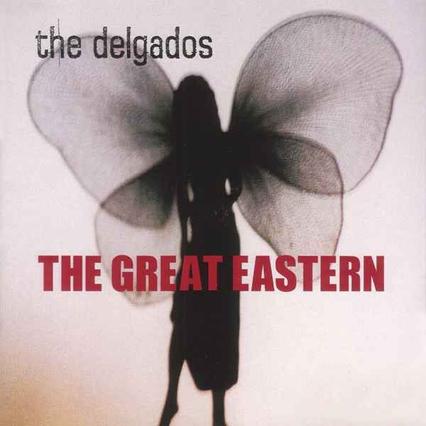 The cover for The Delgados’ THE GREAT EASTERN, which is a silhouette of a woman with I guess fairy wings on an off-white background.