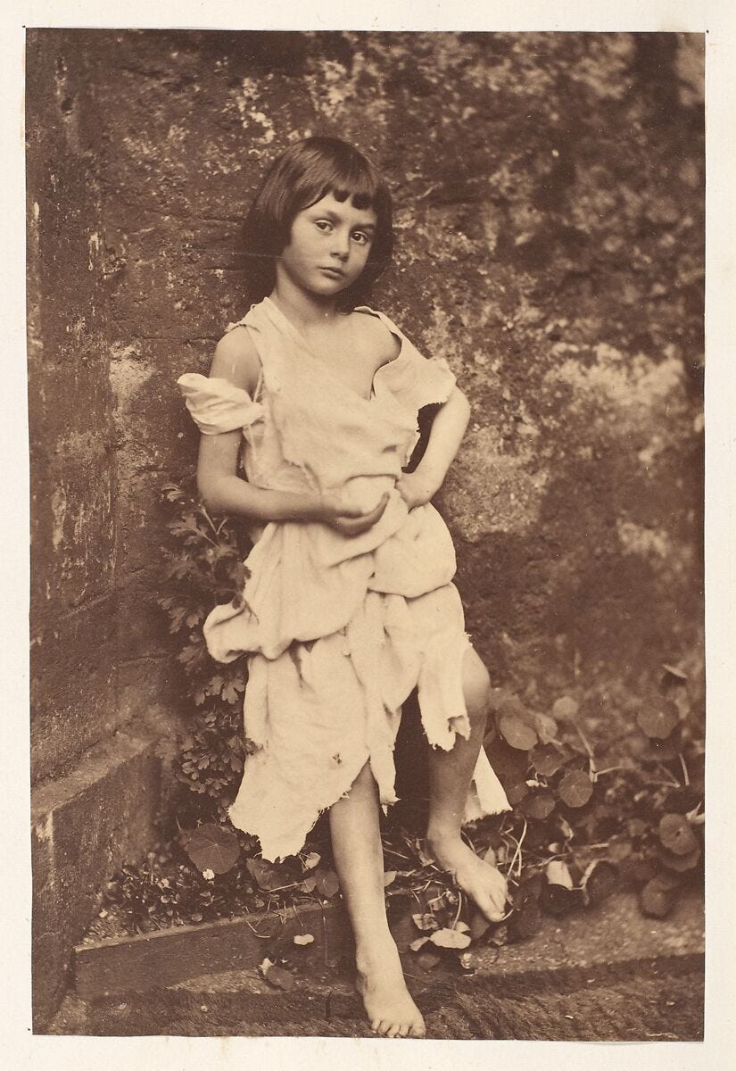 Alice Liddell as "The Beggar Maid", Lewis Carroll (British, Daresbury, Cheshire 1832–1898 Guildford), Albumen silver print from glass negative 