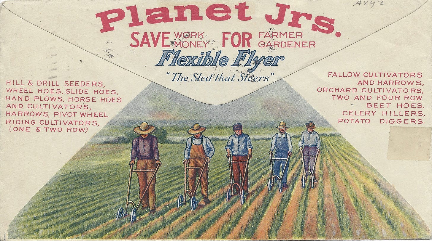 reverse of the Planet Jr cover