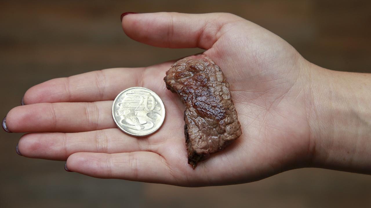 Eat less: 14 grams of meat a day. Picture: Justin Lloyd.