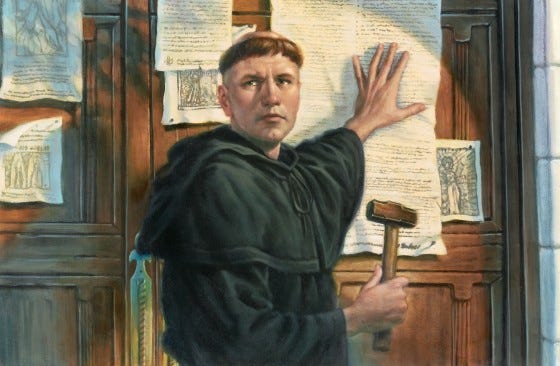 What Was Luther Doing When He Nailed His 95 Theses to the Wittenberg Door?