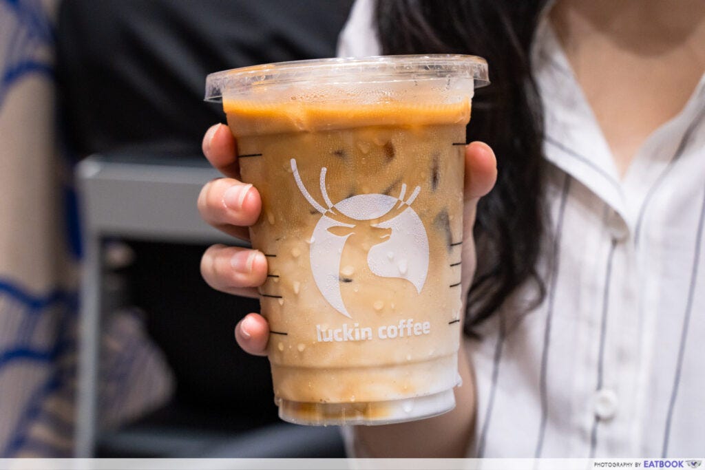 Luckin Coffee Opens In Tampines 1 With $0.99 Coffee | Eatbook.sg