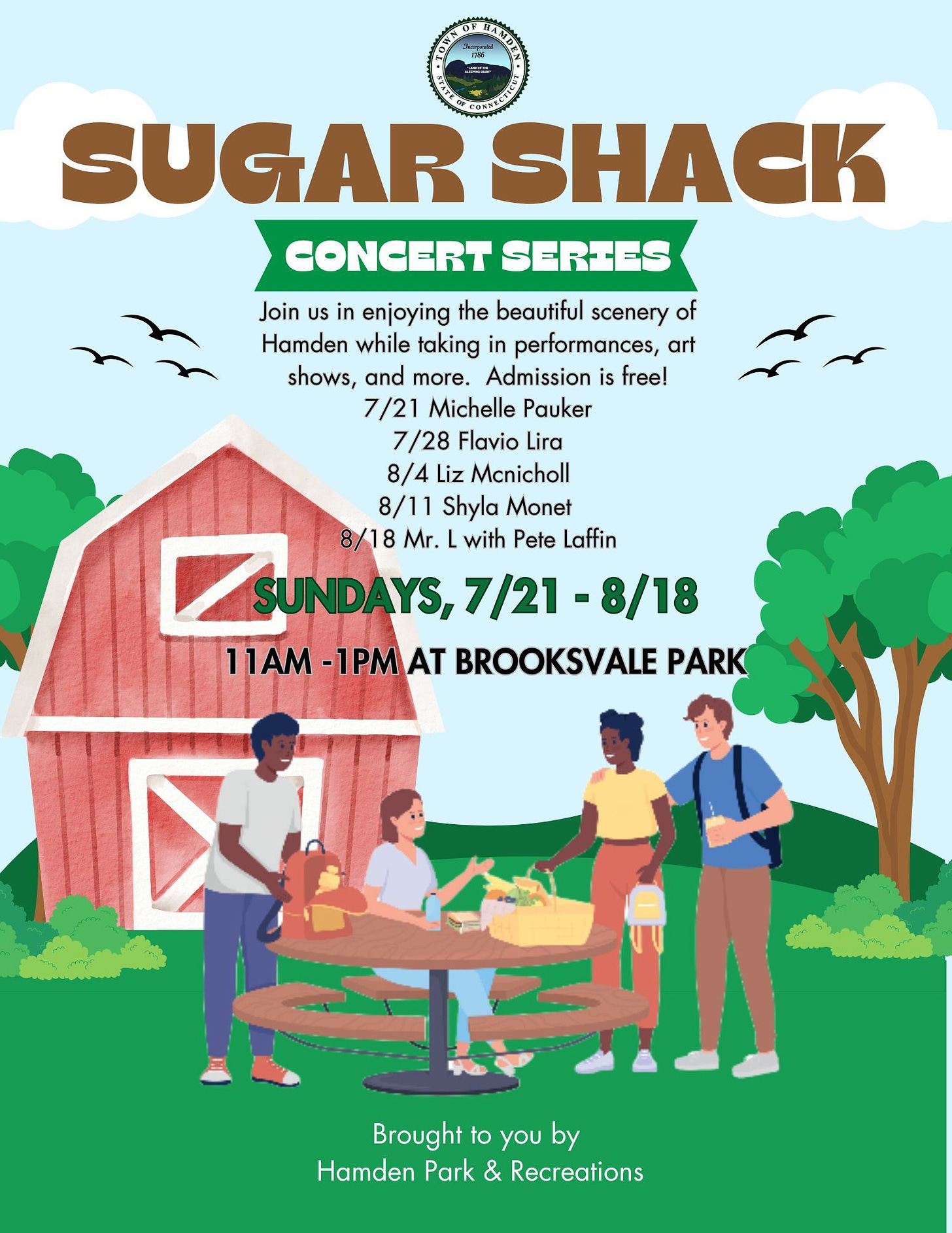 july 21 to aug 18 sugar shack