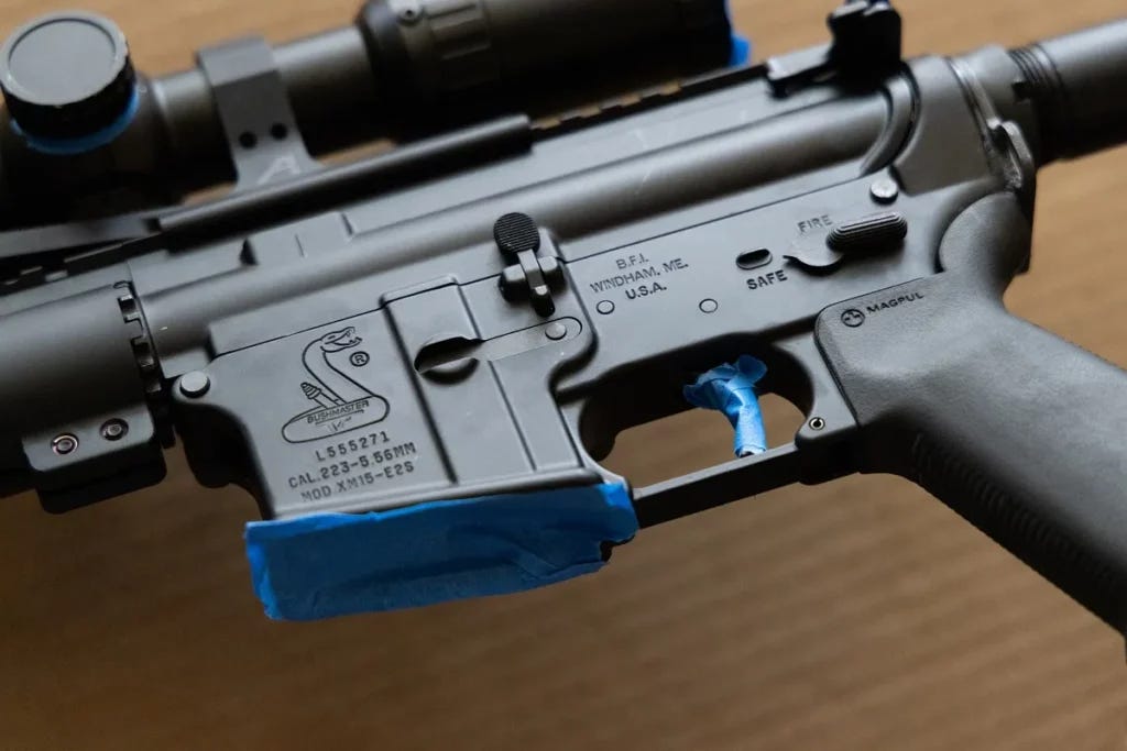 Spray & Pray: Custom Paint Your AR-15 for Under $15 2 taped ar