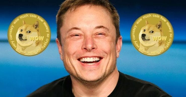 Elon isn't kidding about Dogecoin