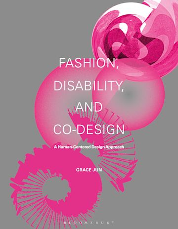 The cover of Grace's book features pink abstract swirls and white text against a gray background.