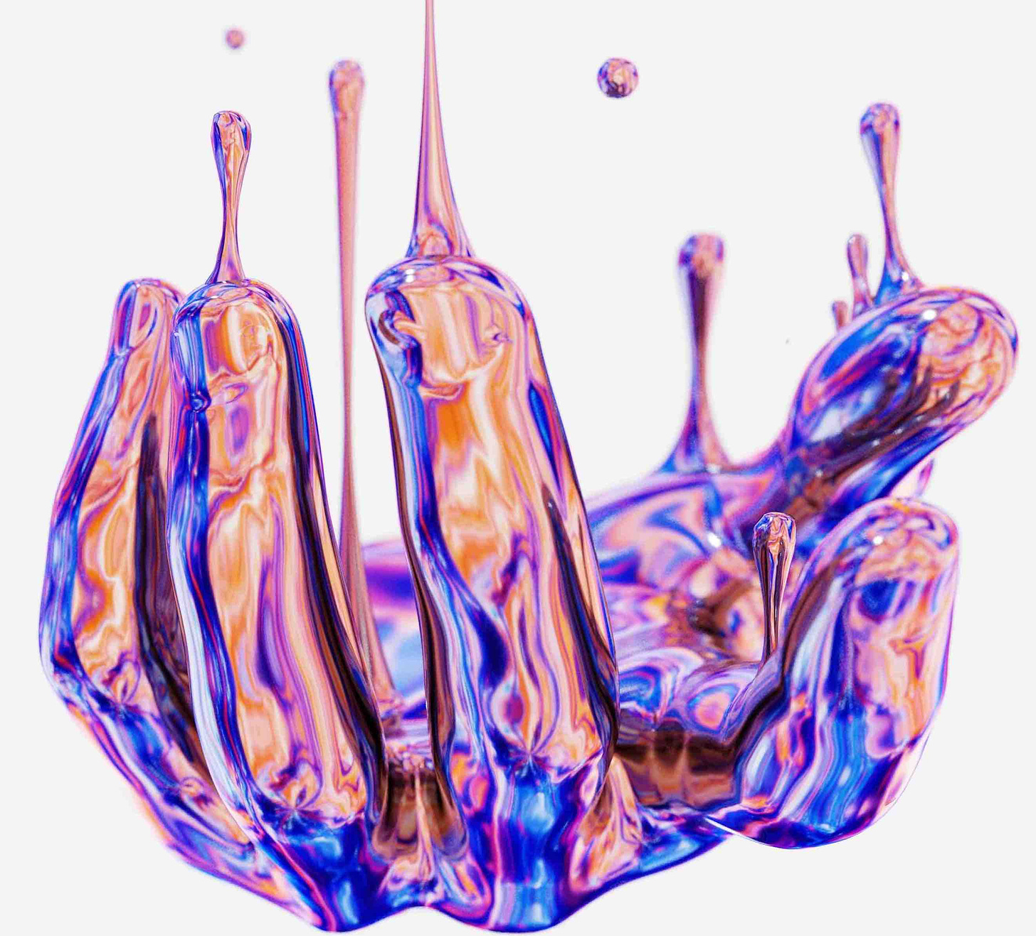 Holographic hand with drips from the palm rising upward to represent how the world is a hologram of our inner world and vibrational frequency