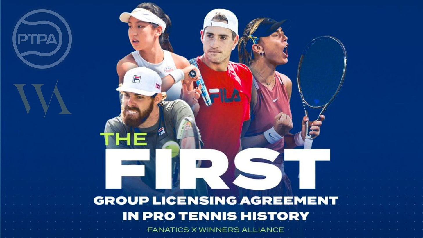 ptpa first group licensing agreement in tennis history

