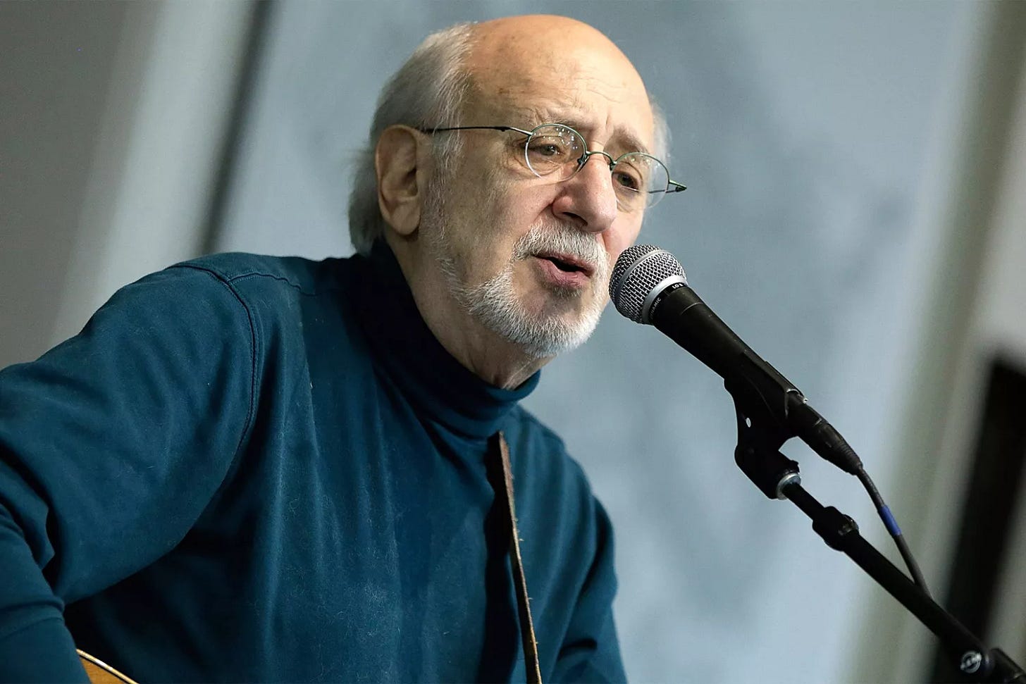 Peter Yarrow performs during the signing of his book "Peter Paul And Mary: Fifty Years In Music And Life" at Barnes & Noble Union Square on November 22, 2014 in New York City. 