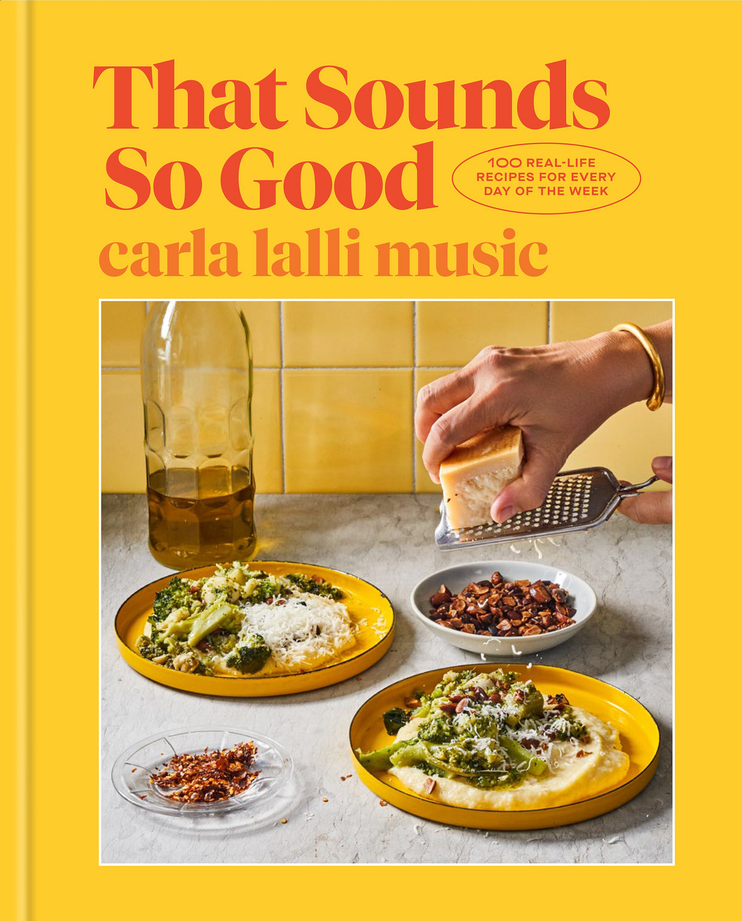 Yellow cover of THAT SOUNDS SO GOOD book by carla lalli music