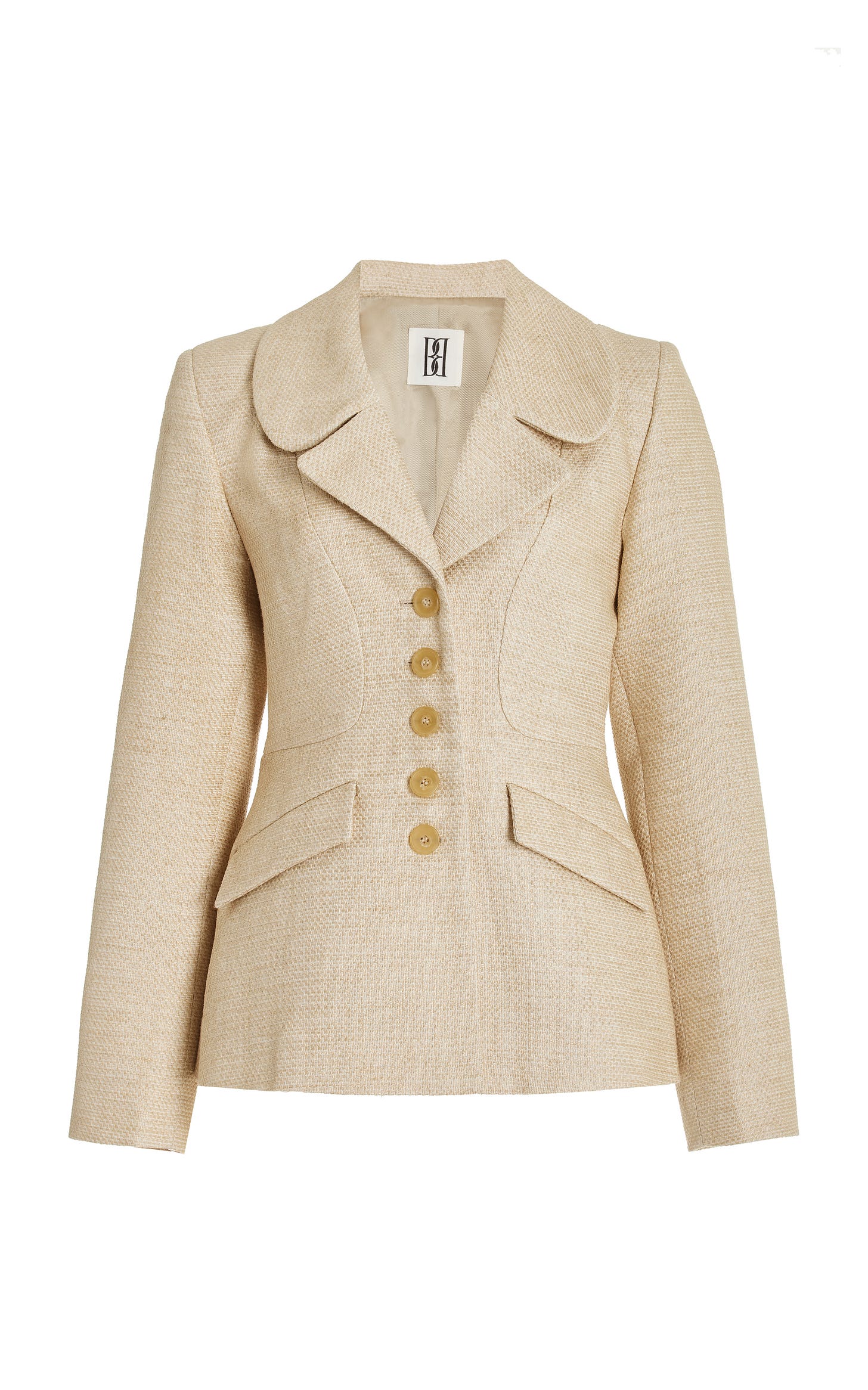 Adrienna Linen-Blend Blazer