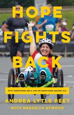 the cover of Andrea's book, Hope Fights Backs