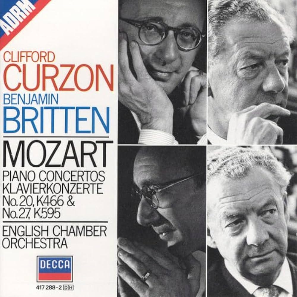 Wolfgang Amadeus Mozart, English Chamber Orchestra, Clifford Curzon,  Benjamin Britten - Mozart: Piano Concertos No. 20 K.466, No. 27 K.595 -  Amazon.com Music