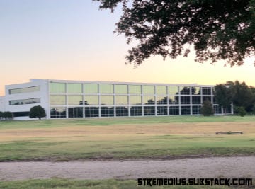 Dawn in a North Texas industrial park, with its denizens unknowing about what they'll face THIS time