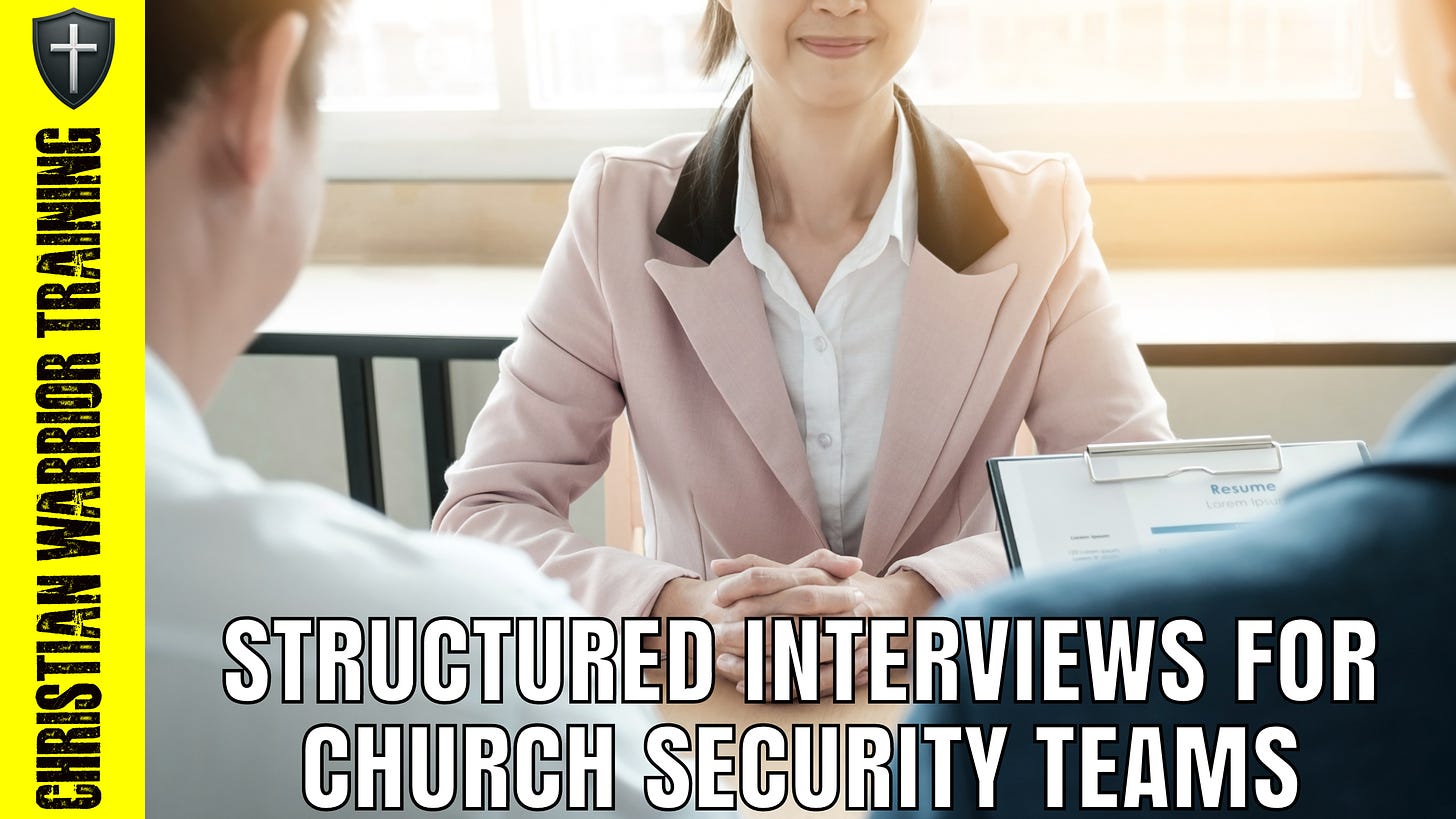 oral boards for church security teams