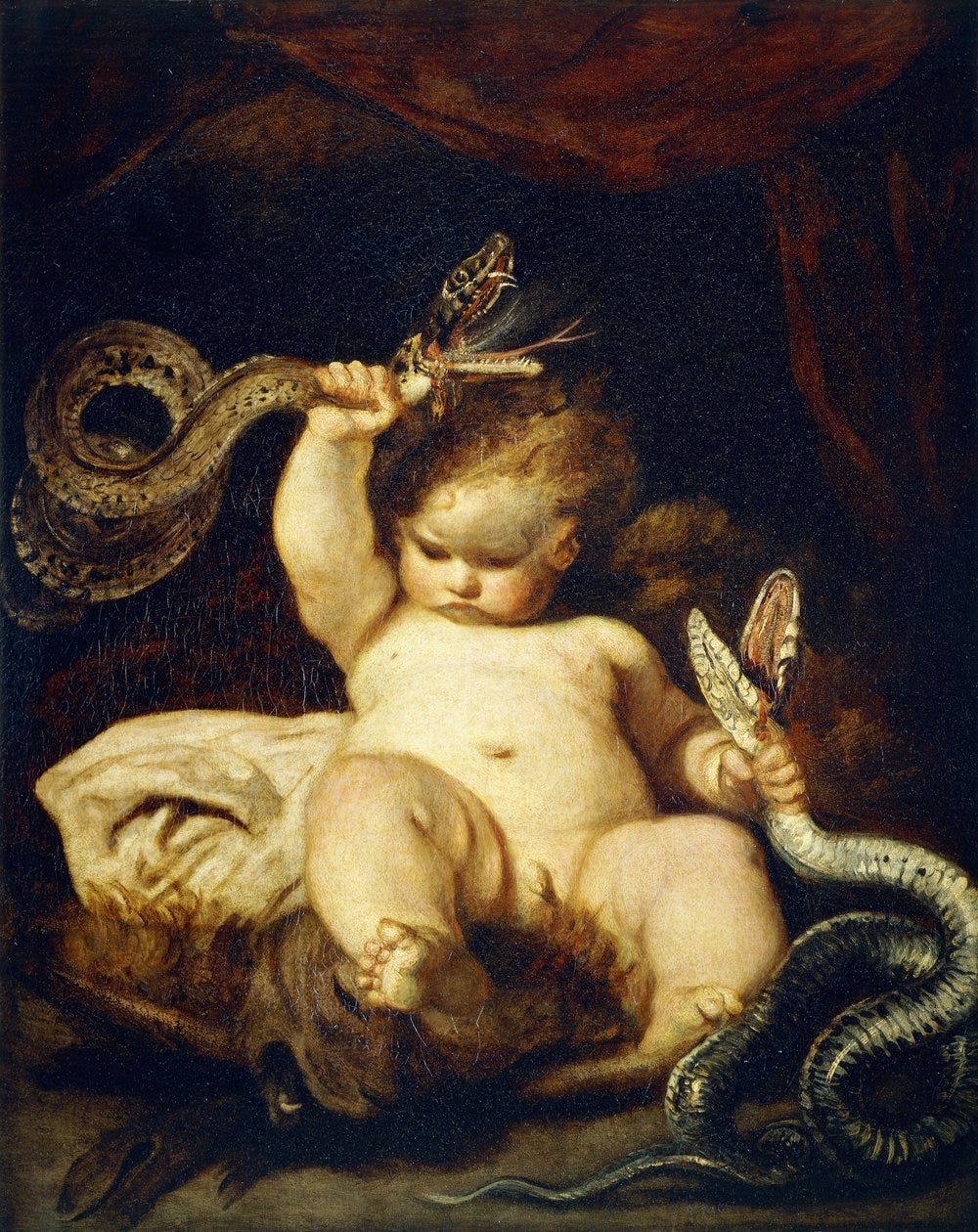 The Infant Hercules by Joshua Reynolds: Buy fine art print