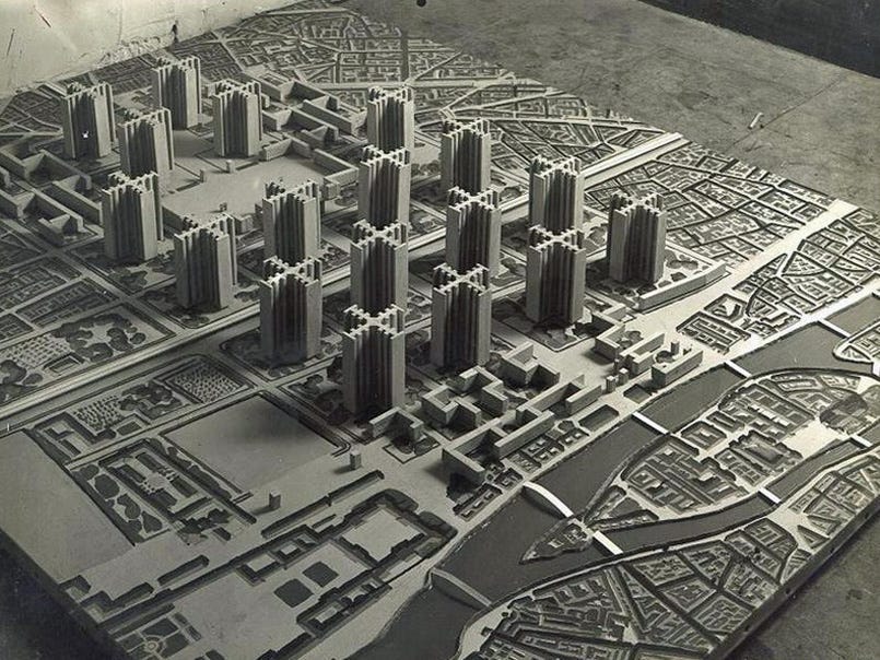 Le Corbusier's Plan Voisin for Paris - Business Insider