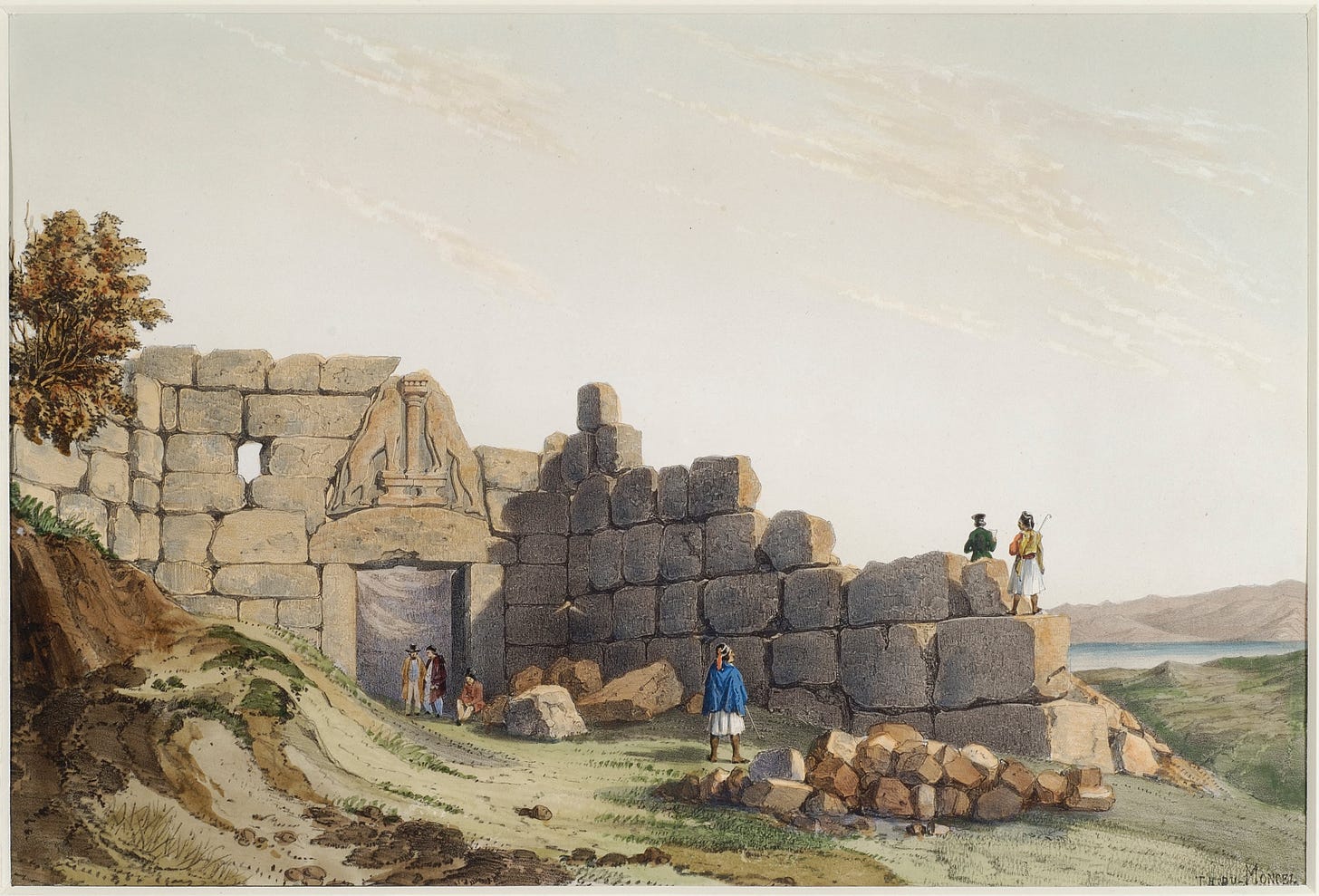 File:Du Moncel Theodore - The Lion Gate at Mycenae - Google Art Project.jpg  - Wikimedia Commons