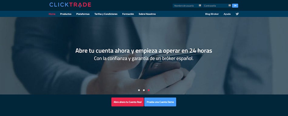 Clicktrade review y análisis completo