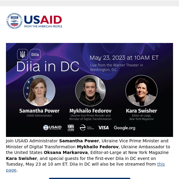 Watch Diia in DC online! - USAID
