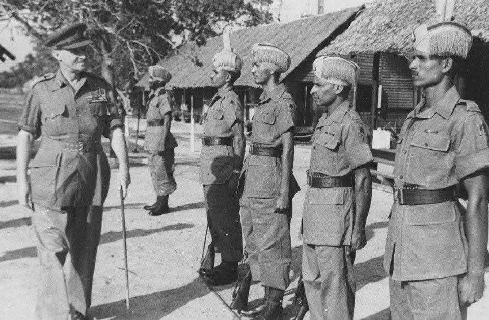Inspection of the 7th Battalion, 2nd Punjab Regiment by Major General  Messervy, Kuartan, Malaya, 1946 | Online Collection | National Army Museum,  London