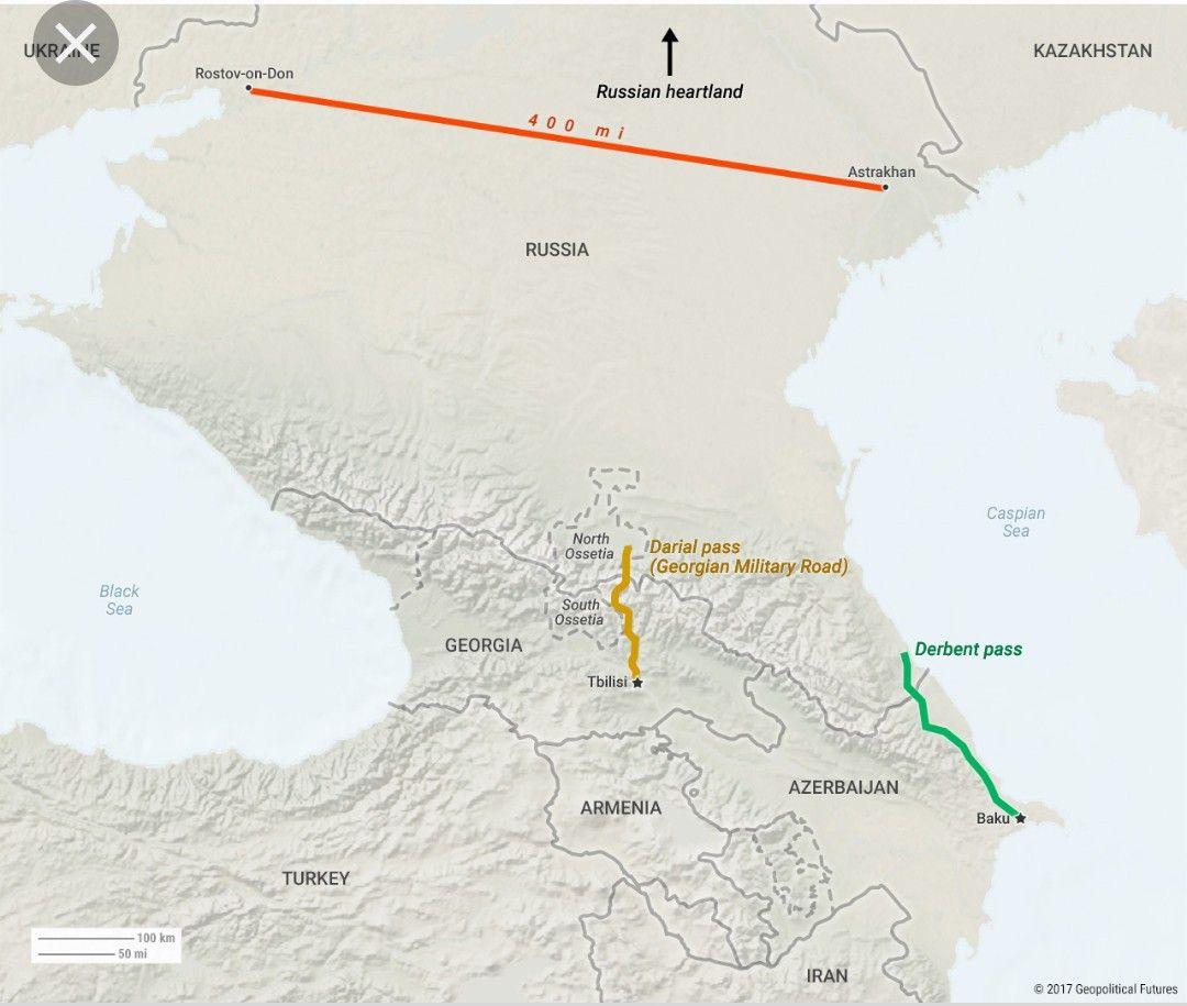 Darial Pass and Pas of Derbent: two main roads through the north Caucasus |  History geography, History, Map