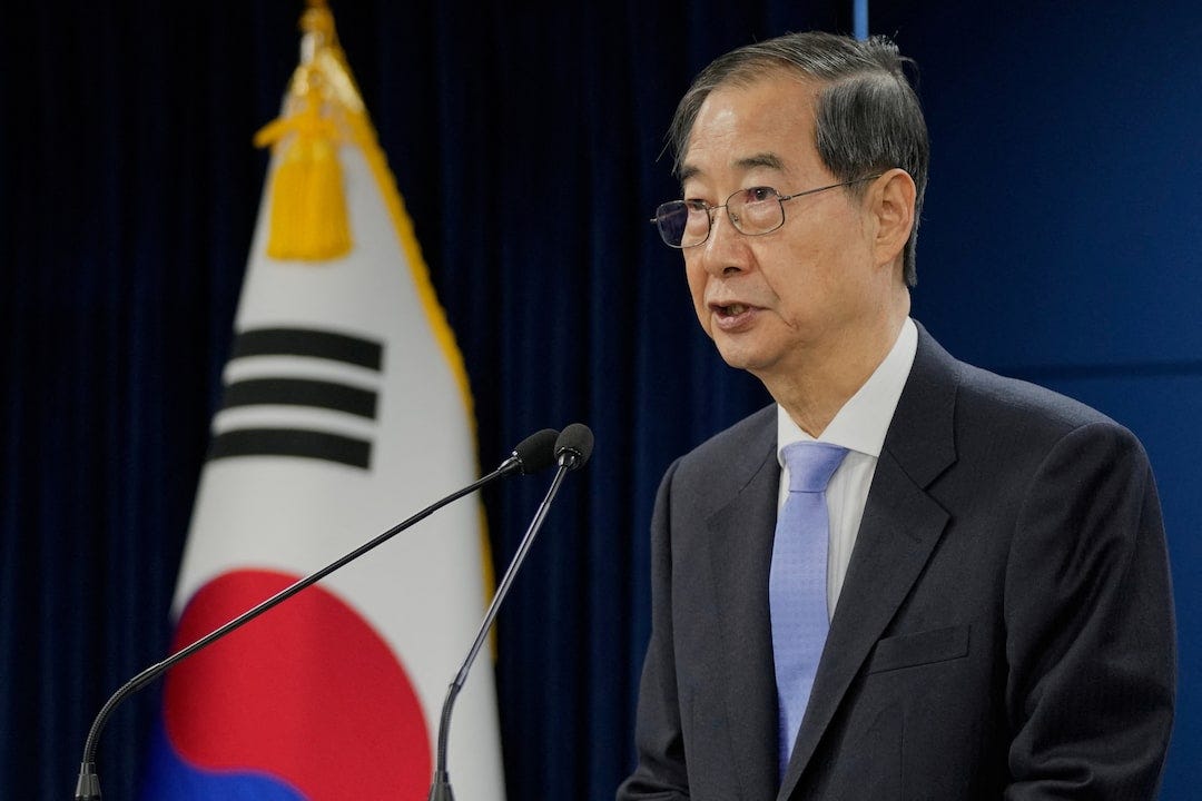 South Korean court reinstates impeached PM Han Duck-soo as acting president  | Reuters