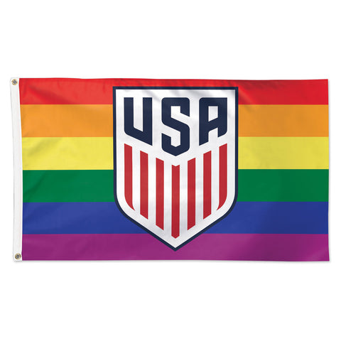 Wincraft USMNT Pride 3' x 5' Flag in Pride - Front View