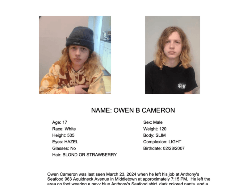 Middletown Police continue to seek assistance for missing 17-year-old