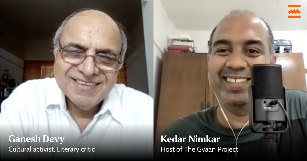 GN Devy, Padma Shri & Kedar Nimkar, Host of TGP