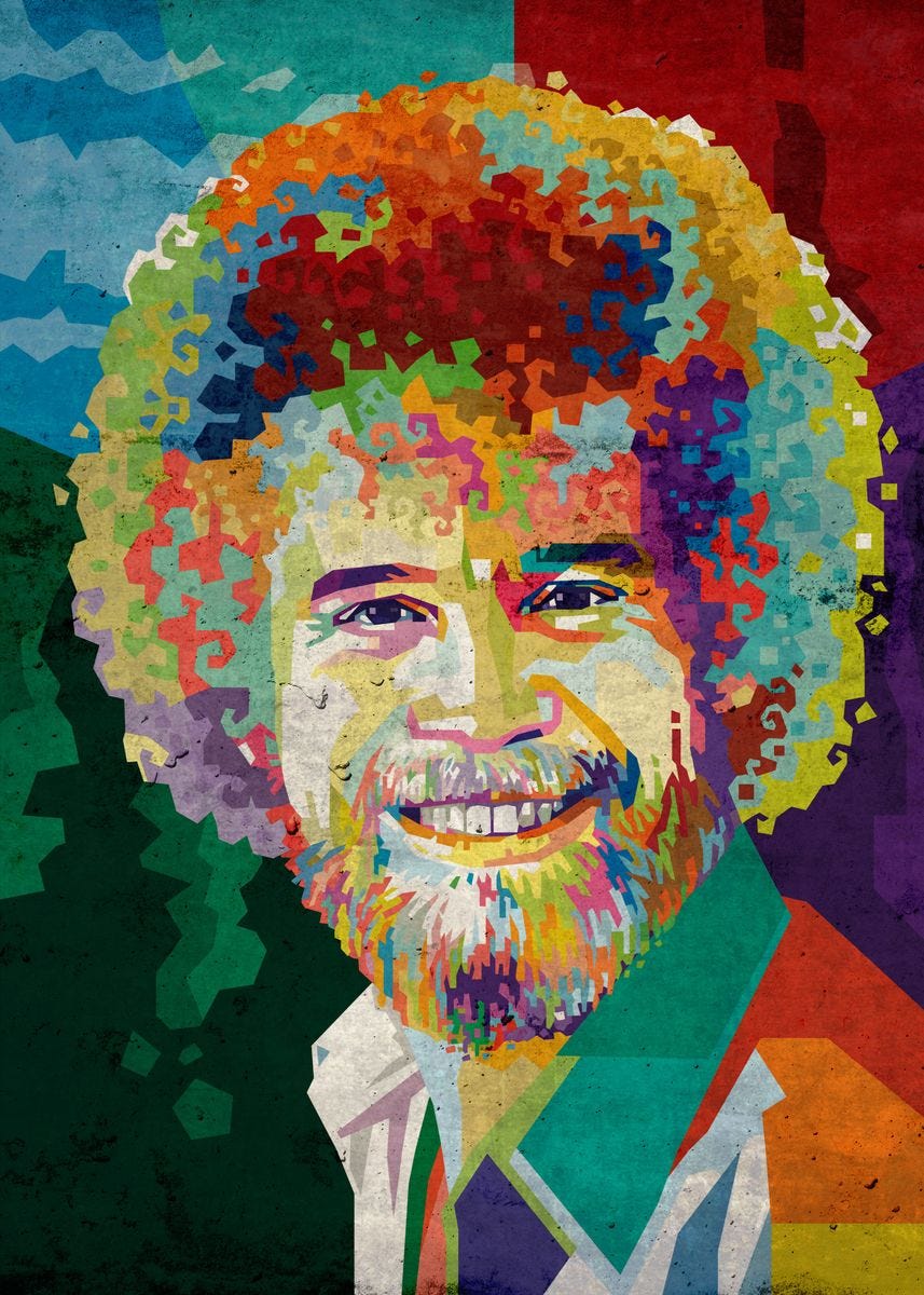 Bob Ross' Poster by Acongraphic Studio | Displate