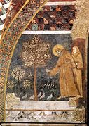 File:Francis preaching the birds.fresco. master of st francis. Assisi.jpg