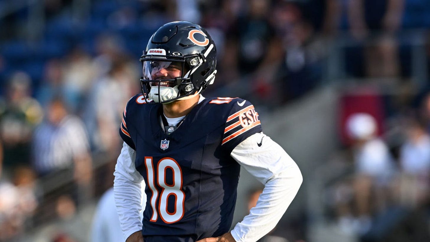 Caleb Williams 'pretty far ahead' in his development at Bears training camp