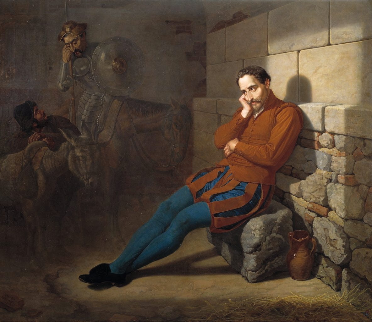 Museo del Prado on X: ""#Cervantes preso, imaginando el Quijote", Mariano  de la Roca y Delgado, 1858 https://t.co/sadnBGqoiO" / X
