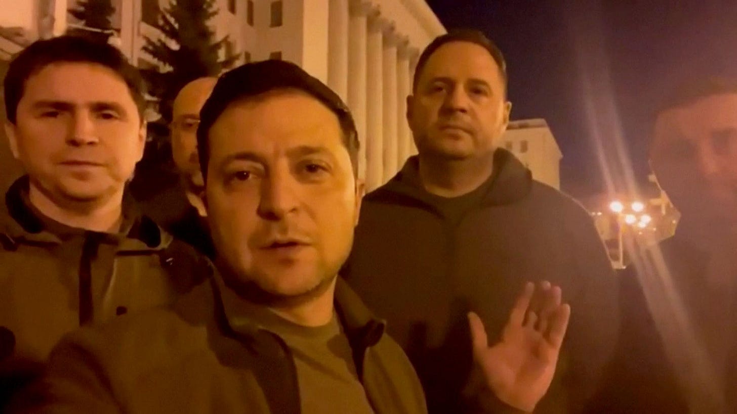 President Zelenskyy posts defiant selfie video from Ukraine's capital