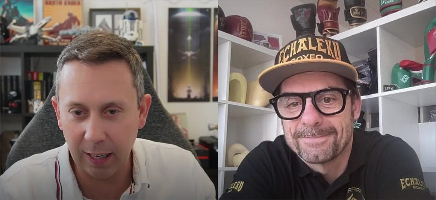 Pablo Renaud y Javier Echaleku en el podcast