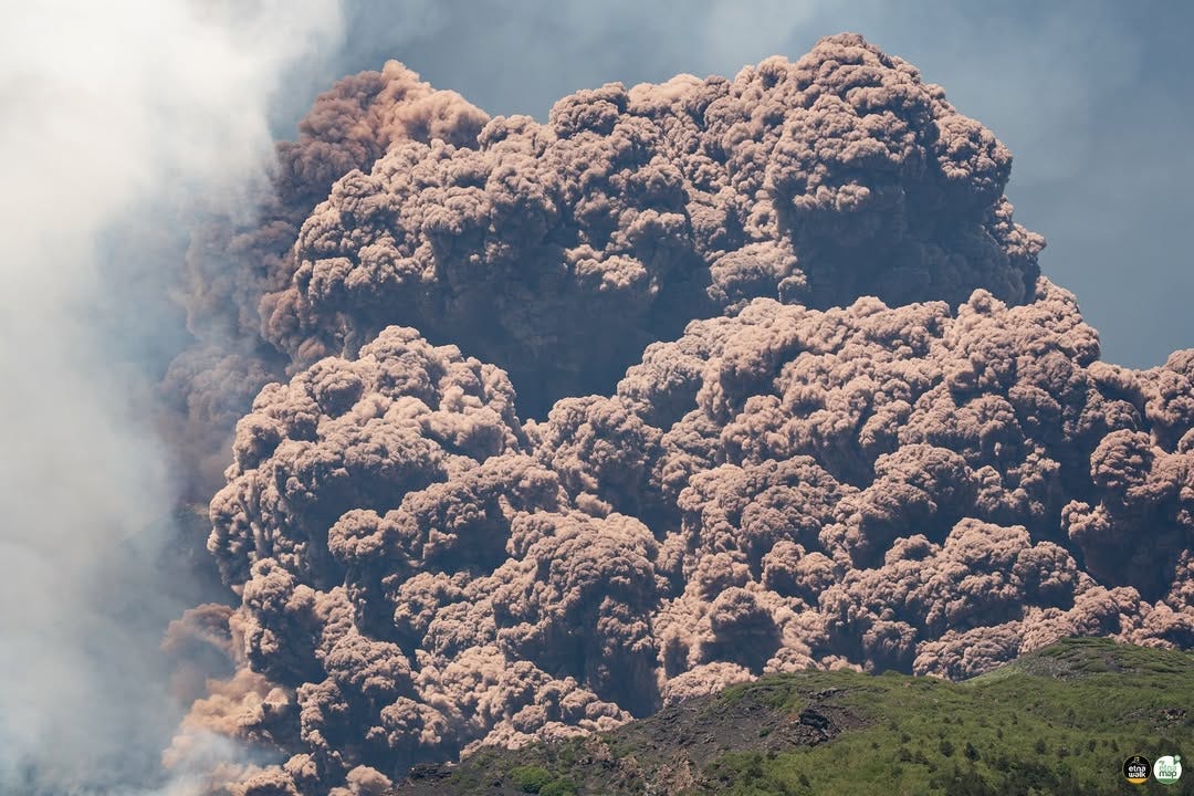 Fotografía de la erupción del Etna por Giuseppe Distefano
