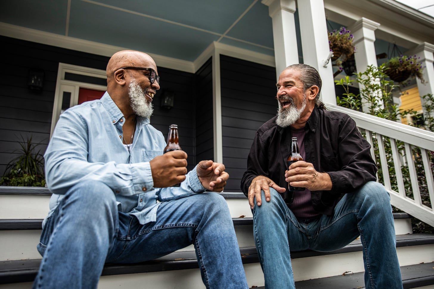 Hudson says we can increase civility with small individual actions, like talking to the neighbors on our front porches. Image Credit: MoMo Productions/Getty Images