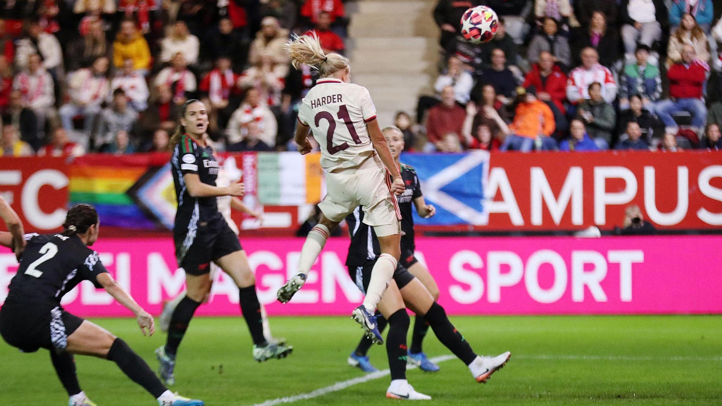 Bayern Munich 5-2 Arsenal: Pernille Harder scores hat-trick in Champions  League - BBC Sport