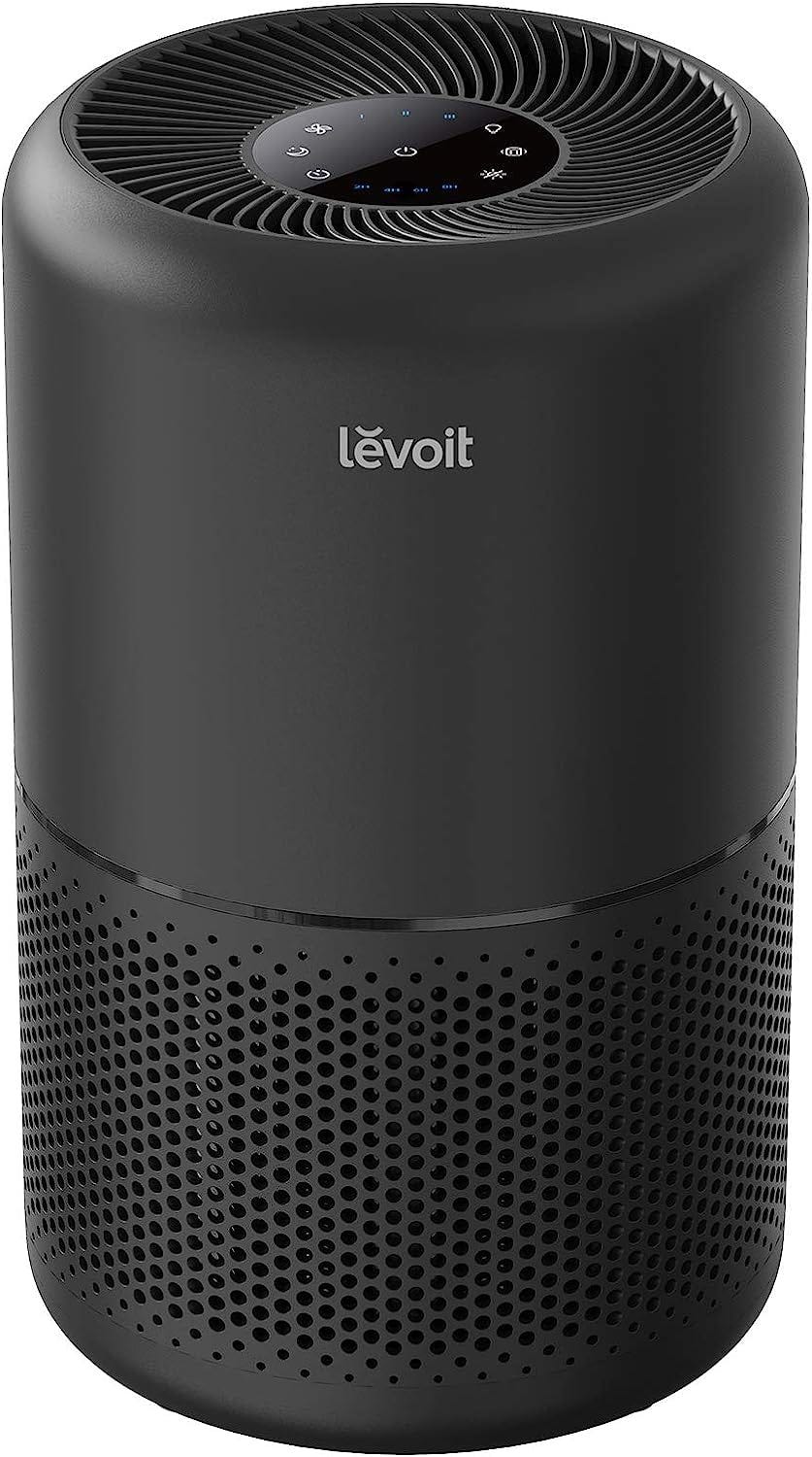 Amazon.com: LEVOIT Air Purifier for Home Allergies Pets Hair in Bedroom,  Covers Up to 1095 Sq.Foot Powered by 45W High Torque Motor, 3-in-1 Filter,  Remove Dust Smoke Pollutants Odor, Core300-P, Black :