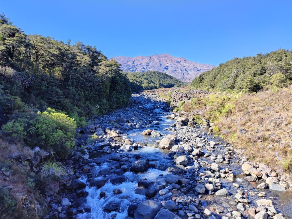 Stream running off Ruapehu