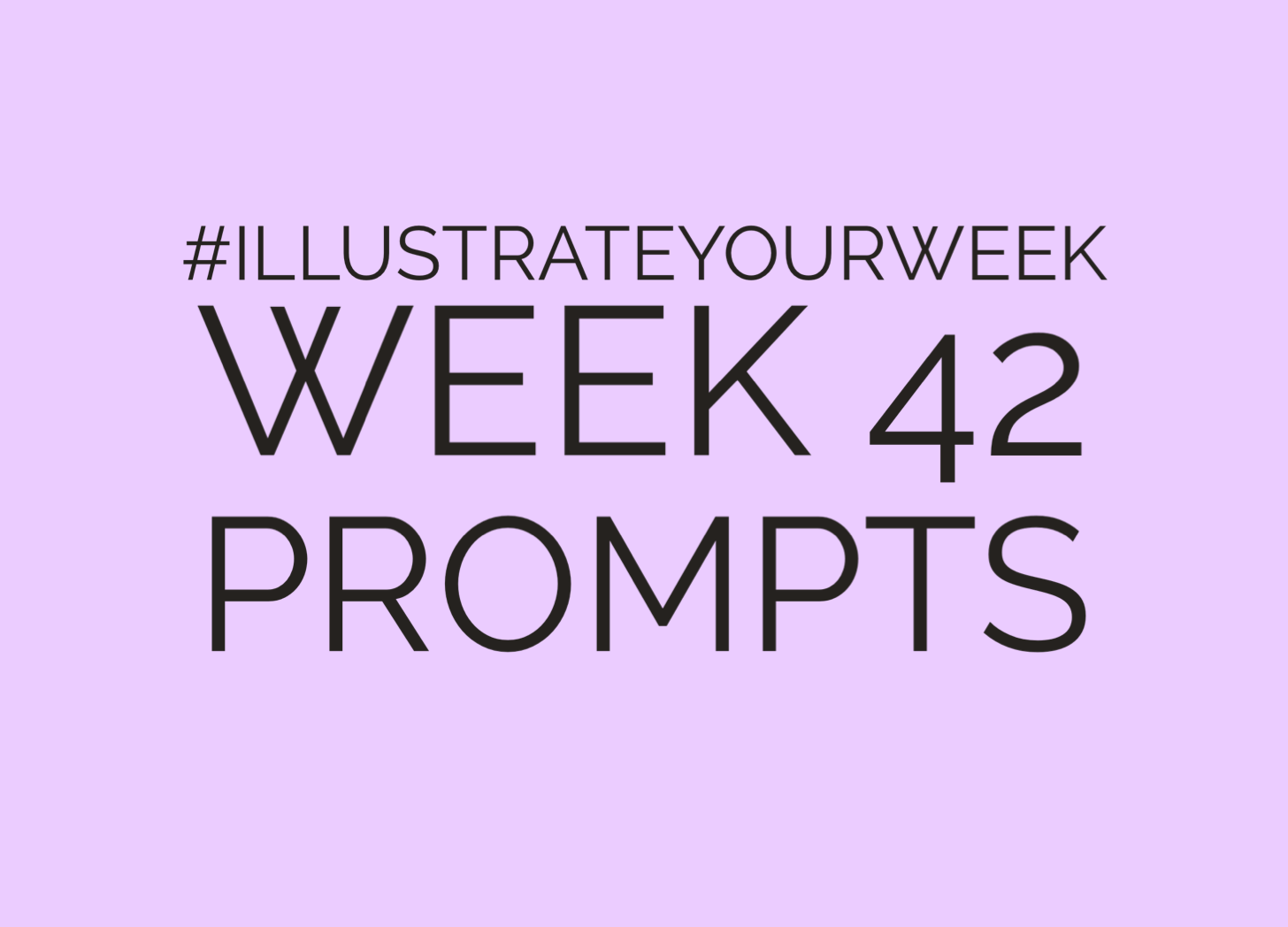 Illustrate Your Week Week 42 of 2023 Prompts