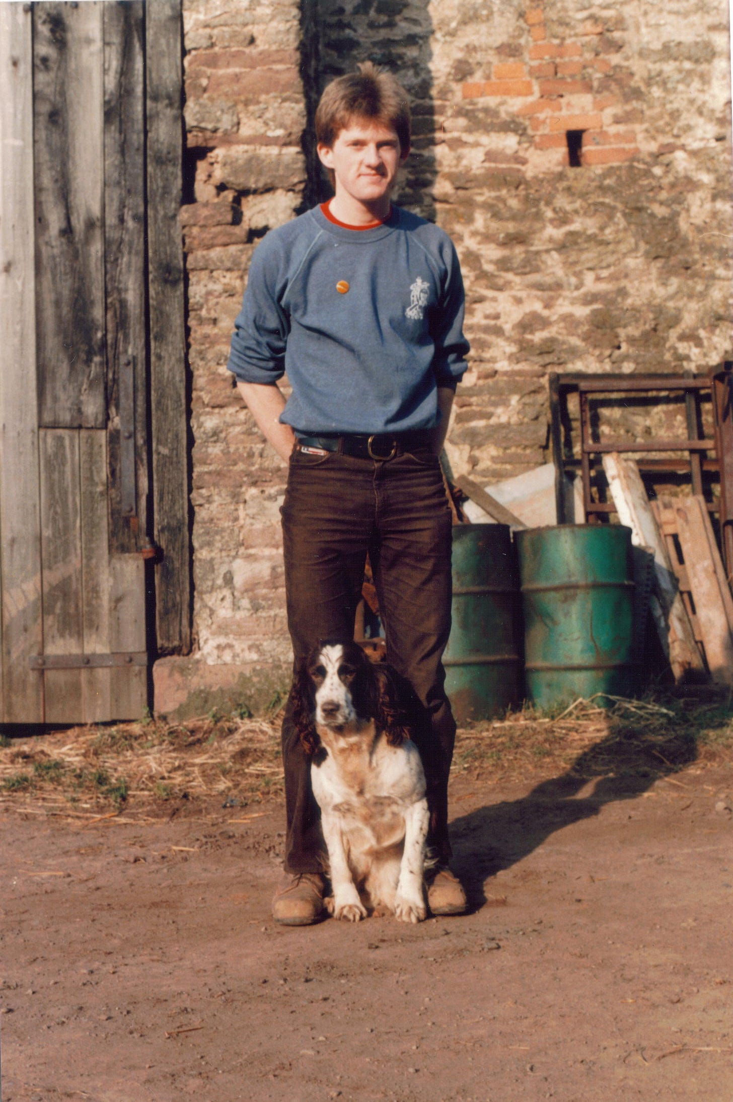 Martin Morris and Jenny the Springer Spaniel