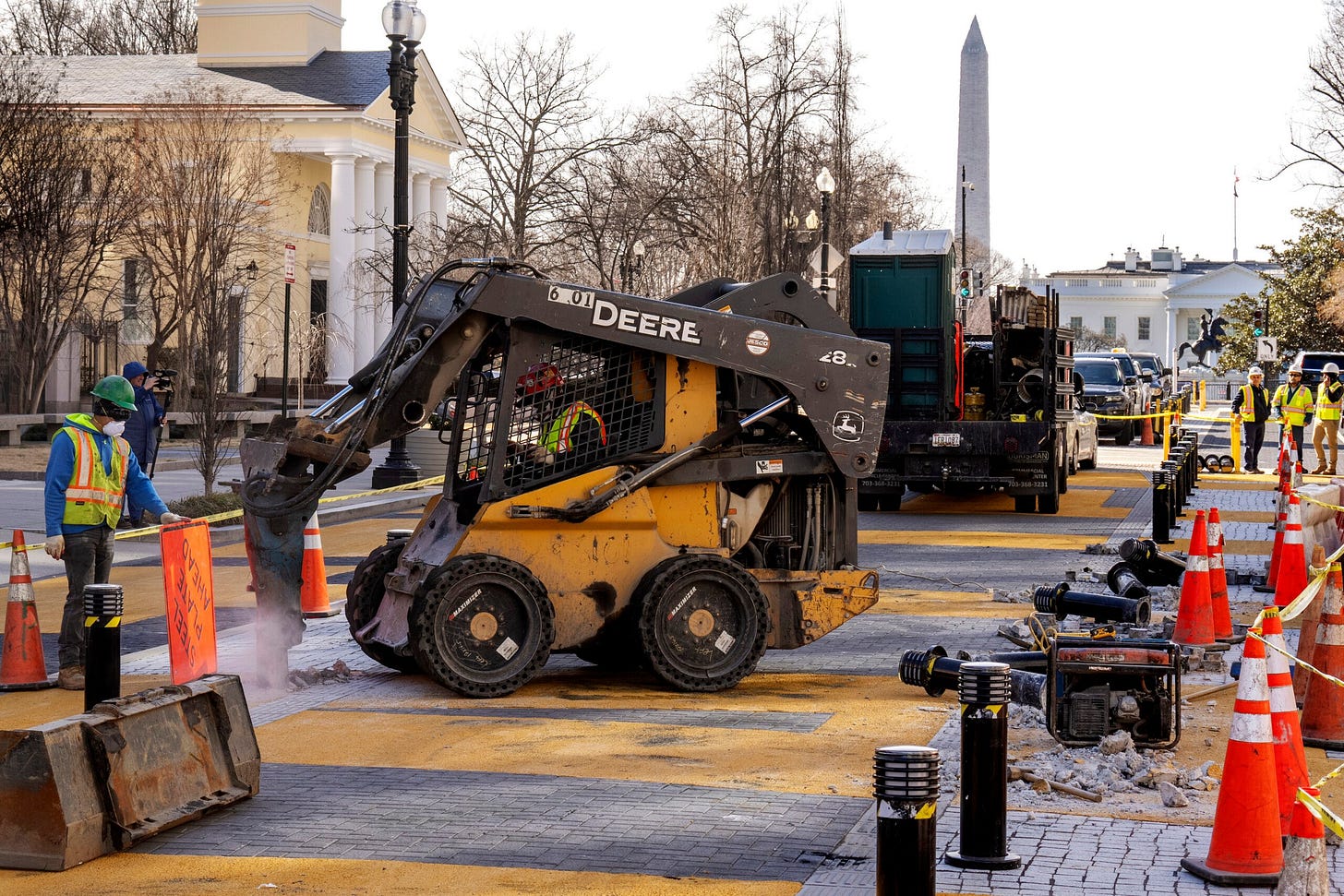 DC begins removing 'Black Lives Matter' plaza from street near White House  - WCCB Charlotte's CW