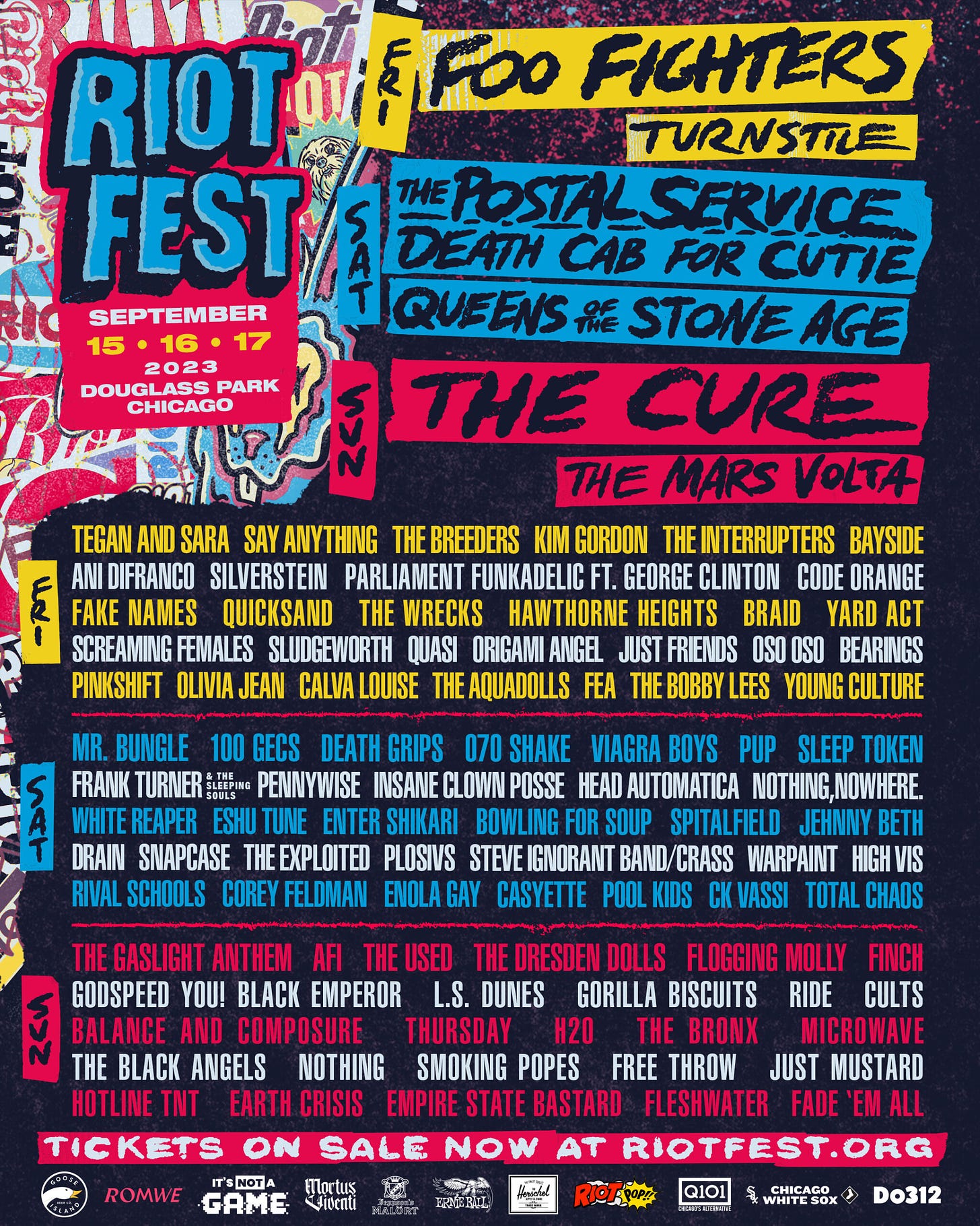 The Riot Fest 2023 Lineup Is Here - Riot Fest