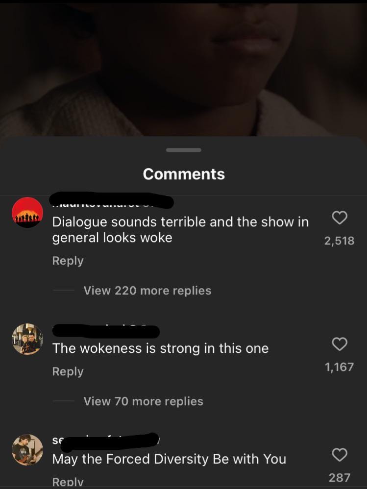 r/StarWarsCirclejerk - what is this? woke wars? the wokeolyte? may the woke be with you, i guess… (about the acolyte trailer)