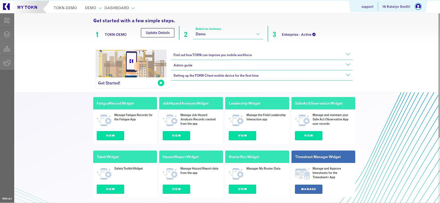 TOKN Enterprise Platform | Technology Catalogue