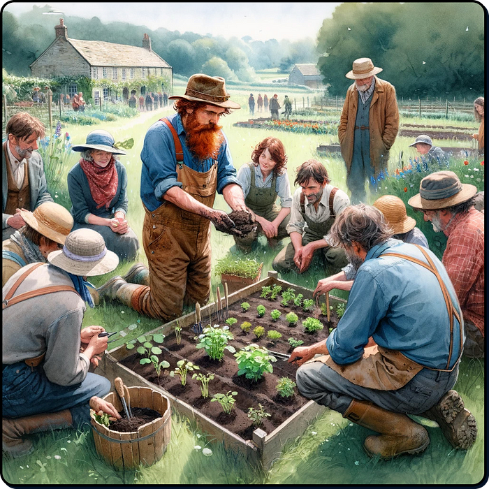 Farmer Jeff giving a workshop