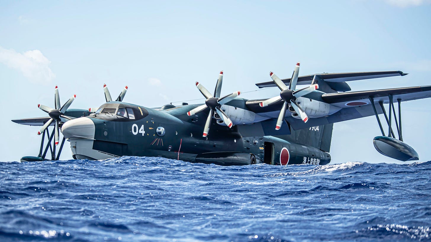 U.S. Air Force Trains With Japan's US-2 Flying Boat As It Looks Forward To  Its Own Amphibious Plane