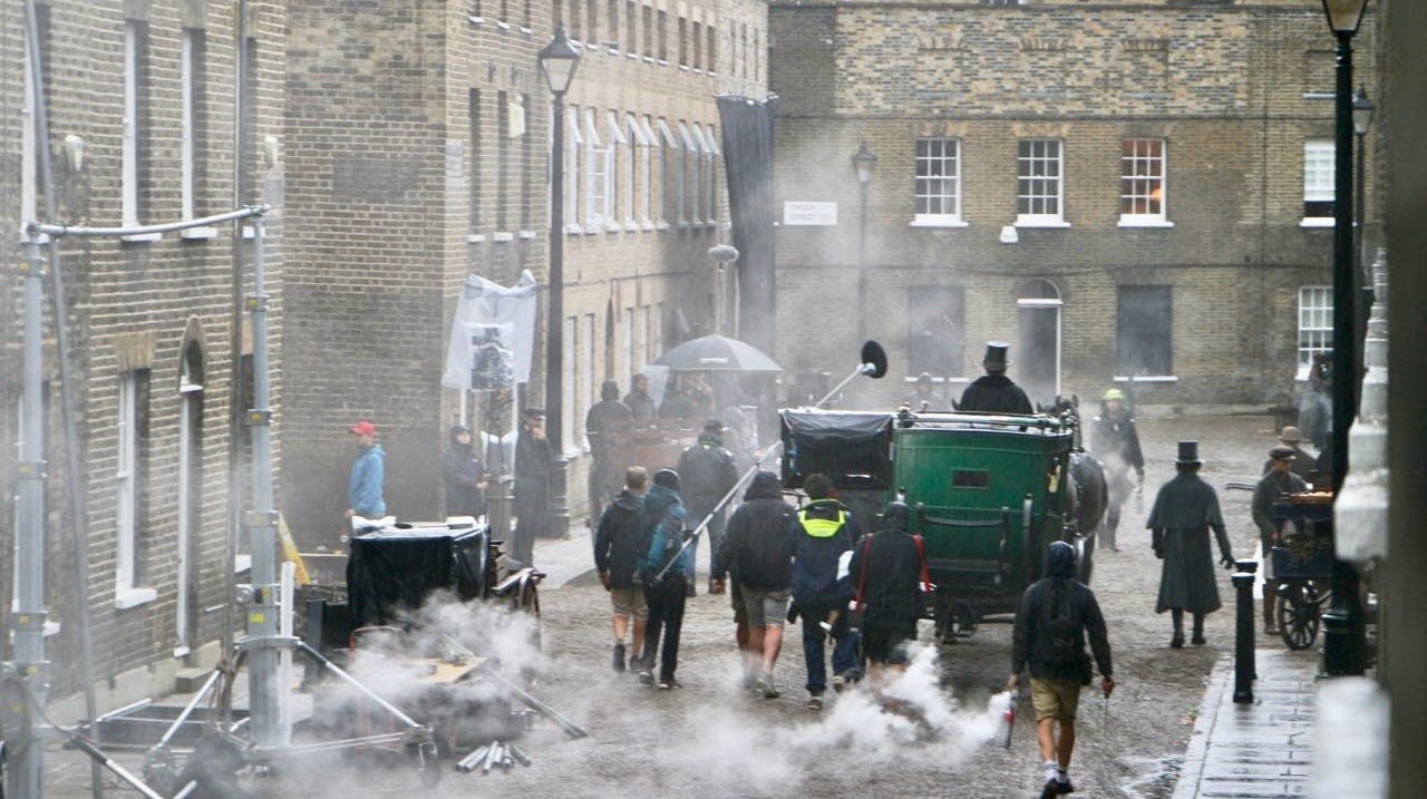 Filming The Aeronauts in Waterloo’s Whittlesey Street